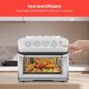 imageChefman Air Fryer Toaster Oven Combo 7In1 Convection Oven Countertop 20 Qt Oven Air fryer Cook a 10 Inch Pizza Air Fry 2 lb of Chicken Wings Toast Broil Auto Shutoff Stainless20 Quart