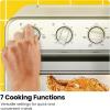 imageChefman Air Fryer Toaster Oven Combo 7In1 Convection Oven Countertop 20 Qt Oven Air fryer Cook a 10 Inch Pizza Air Fry 2 lb of Chicken Wings Toast Broil Auto Shutoff Stainless19 Quart
