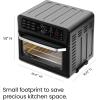 imageChefman Air Fryer Toaster Oven Combo with Probe Thermometer 12In1 Stainless Steel Convection Countertop 10 Inch Pizza 4 Slices of Toast Cooking Baking Toasting Roaster Oven Airfryer 20QTStainless Black
