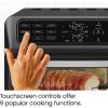 imageChefman Air Fryer Toaster Oven Combo with Probe Thermometer 12In1 Stainless Steel Convection Countertop 10 Inch Pizza 4 Slices of Toast Cooking Baking Toasting Roaster Oven Airfryer 20QTStainless Black