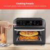 imageChefman Air Fryer Toaster Oven Combo with Probe Thermometer 12In1 Stainless Steel Convection Countertop 10 Inch Pizza 4 Slices of Toast Cooking Baking Toasting Roaster Oven Airfryer 20QTStainless Black