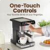 imageChefman CafMaster Pro Espresso Machine Brew Single or Double Shots Coffee Maker with BuiltIn Milk Frother for Cappuccino ampamp Latte XL 18 Liter Removable Water Reservoir  Stainless Steel
