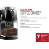 imageChefman Coffee Grinder Electric Burr Mill  Freshly Grinds Up to 28oz Beans Large Hopper with 17 Grinding Options for 212 Cups Easy One Touch Operation Cleaning Brush Included Black17 Grinding Options