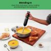 imageChefman Cordless Portable Immersion Blender with OneTouch Speed Control  Quick Mix for Shakes Smoothies Soups Dips Sauces  Black  Stainless Steel Blades  BPAFree  Dishwasher Safe