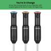 imageChefman Cordless Portable Immersion Blender with OneTouch Speed Control  Quick Mix for Shakes Smoothies Soups Dips Sauces  Black  Stainless Steel Blades  BPAFree  Dishwasher Safe