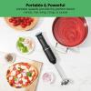 imageChefman Cordless Portable Immersion Blender with OneTouch Speed Control  Quick Mix for Shakes Smoothies Soups Dips Sauces  Black  Stainless Steel Blades  BPAFree  Dishwasher Safe