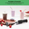 imageChefman Cordless Power Portable Immersion Blender Ice Crushing Power with OneTouch Speed Control USB Charging Quickly Mixes Smoothies Purees Soups Dips Sauces Storage Case Stainless SteelCordless Blender