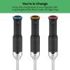 imageChefman Cordless Power Portable Immersion Blender Ice Crushing Power with OneTouch Speed Control USB Charging Quickly Mixes Smoothies Purees Soups Dips Sauces Storage Case Stainless SteelCordless Blender