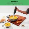 imageChefman Cordless Power Portable Immersion Blender Ice Crushing Power with OneTouch Speed Control USB Charging Quickly Mixes Smoothies Purees Soups Dips Sauces Storage Case Stainless SteelCordless Blender