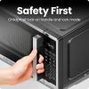 imageChefman Countertop Microwave Oven 07 Cu Ft Digital Stainless Steel Microwave 700 Watts with 6 Auto Menus 10 Power Levels Eco Mode Memory Mute Function Child Safety Lock Easy Clean09 Cu Ft