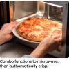 imageChefman Countertop Microwave Oven 07 Cu Ft Digital Stainless Steel Microwave 700 Watts with 6 Auto Menus 10 Power Levels Eco Mode Memory Mute Function Child Safety Lock Easy Clean08 Cu Ft  MicroCrisp