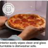 imageChefman Countertop Microwave Oven 07 Cu Ft Digital Stainless Steel Microwave 700 Watts with 6 Auto Menus 10 Power Levels Eco Mode Memory Mute Function Child Safety Lock Easy Clean09 Cu Ft  Bk