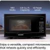 imageChefman Countertop Microwave Oven 07 Cu Ft Digital Stainless Steel Microwave 700 Watts with 6 Auto Menus 10 Power Levels Eco Mode Memory Mute Function Child Safety Lock Easy Clean09 Cu Ft  Bk