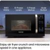 imageChefman Countertop Microwave Oven 07 Cu Ft Digital Stainless Steel Microwave 700 Watts with 6 Auto Menus 10 Power Levels Eco Mode Memory Mute Function Child Safety Lock Easy Clean08 Cu Ft  MicroCrisp