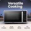 imageChefman Countertop Microwave Oven 07 Cu Ft Digital Stainless Steel Microwave 700 Watts with 6 Auto Menus 10 Power Levels Eco Mode Memory Mute Function Child Safety Lock Easy Clean09 Cu Ft