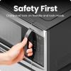 imageChefman Countertop Microwave Oven 13 Cu Ft Digital Stainless Steel 1000 Watts with 6 Auto Menus 10 Power Levels Eco Mode Memory Mute Function Child Safety Lock Easy Clean Microwave Ovens13 Cu Ft