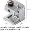 imageChefman Crema Supreme 15 Bar Espresso Machine with Milk Frother Barista Steam Wand Professional Coffee Maker with Coffee Grinder 30 Grind Settings 3L Removable Water Tank  Stainless Steel