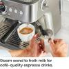 imageChefman Crema Supreme 15 Bar Espresso Machine with Milk Frother Barista Steam Wand Professional Coffee Maker with Coffee Grinder 30 Grind Settings 3L Removable Water Tank  Stainless Steel