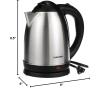 imageChefman Digital Electric Glass Kettle No1 Kettle Manufacturer Removable Tea Infuser Included 8 Presets ampamp Programmable Temperature Control Auto Shutoff Water Filter 6 Cup Capacity 15 LiterStainless
