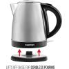 imageChefman Digital Electric Glass Kettle No1 Kettle Manufacturer Removable Tea Infuser Included 8 Presets ampamp Programmable Temperature Control Auto Shutoff Water Filter 6 Cup Capacity 15 LiterStainless