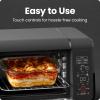 imageChefman EasyAir 15 Qt Air Fryer ampamp Countertop Oven for Quick ampamp Healthy Meals Bake Broil Air Fry Toast and Bagel Functions 450F Max Temp 4 Slice Toaster Oven Air Fryer Combo  WhiteBlack
