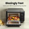 imageChefman EasyAir 15 Qt Air Fryer ampamp Countertop Oven for Quick ampamp Healthy Meals Bake Broil Air Fry Toast and Bagel Functions 450F Max Temp 4 Slice Toaster Oven Air Fryer Combo  WhiteBlack