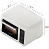 imageChefman EasyAir 15 Qt Air Fryer ampamp Countertop Oven for Quick ampamp Healthy Meals Bake Broil Air Fry Toast and Bagel Functions 450F Max Temp 4 Slice Toaster Oven Air Fryer Combo  WhiteWhite