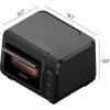 imageChefman EasyAir 15 Qt Air Fryer ampamp Countertop Oven for Quick ampamp Healthy Meals Bake Broil Air Fry Toast and Bagel Functions 450F Max Temp 4 Slice Toaster Oven Air Fryer Combo  WhiteBlack