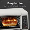 imageChefman EasyAir 15 Qt Air Fryer ampamp Countertop Oven for Quick ampamp Healthy Meals Bake Broil Air Fry Toast and Bagel Functions 450F Max Temp 4 Slice Toaster Oven Air Fryer Combo  WhiteWhite