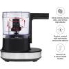 imageChefman Electric 4Cup Food Chopper Blender with Revolutionary Vertical Motion AutoChopping for Perfectly Even Mixing Results DishwasherSafe Stainless Steel Dual Blades BPAFree Bowl ampamp Lid GreyBlack