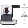 imageChefman Electric 4Cup Food Chopper Blender with Revolutionary Vertical Motion AutoChopping for Perfectly Even Mixing Results DishwasherSafe Stainless Steel Dual Blades BPAFree Bowl ampamp Lid GreyGray