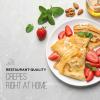 imageChefman Electric Crepe Maker ampamp Griddle Precise Temperature Control Skillet for Perfect Brunch Blintzes Pancakes Eggs Bacon ampamp Tortillas 12quot Nonstick Grill Pan Includes Batter Spreader ampamp Spatula