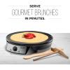 imageChefman Electric Crepe Maker ampamp Griddle Precise Temperature Control Skillet for Perfect Brunch Blintzes Pancakes Eggs Bacon ampamp Tortillas 12quot Nonstick Grill Pan Includes Batter Spreader ampamp Spatula