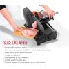 imageChefman Electric Deli Slicer With Adjustable Slices Stainless Steel Blades Safe Feet  For Ham Cheese Bread Fruit ampamp Veggies