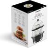 imageChefman Electric Egg Cooker Boiler Rapid EggMaker ampamp Poacher Food ampamp Vegetable Steamer Quickly Makes 12 Eggs Hard or Soft Boiled Poaching and Omelet Trays Included Ready Signal BPAFree BlackBlack