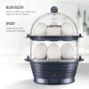 imageChefman Electric Egg Cooker Boiler Rapid EggMaker ampamp Poacher Food ampamp Vegetable Steamer Quickly Makes 12 Eggs Hard or Soft Boiled Poaching and Omelet Trays Included Ready Signal BPAFree BlackMidnight Blue