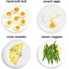 imageChefman Electric Egg Cooker Boiler Rapid Poacher Food ampamp Vegetable Steamer Quickly Makes Up to 6 Hard Medium or Soft Boiled PoachingOmelet Tray Included Ready Signal BPAFree IvoryBlack