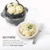 imageChefman Electric Egg Cooker Boiler Rapid Poacher Food ampamp Vegetable Steamer Quickly Makes Up to 6 Hard Medium or Soft Boiled PoachingOmelet Tray Included Ready Signal BPAFree IvoryGray
