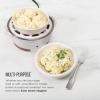 imageChefman Electric Egg Cooker Boiler Rapid Poacher Food ampamp Vegetable Steamer Quickly Makes Up to 6 Hard Medium or Soft Boiled PoachingOmelet Tray Included Ready Signal BPAFree IvoryIvory