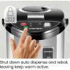 imageChefman Electric Hot Water Pot Urn w Manual Dispense Buttons Safety Lock Instant Heating for Coffee ampamp Tea AutoShutoffBoil Dry Protection Insulated Stainless Steel 53L56 Qt30 Cups38 Quarts