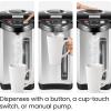 imageChefman Electric Hot Water Pot Urn w Manual Dispense Buttons Safety Lock Instant Heating for Coffee ampamp Tea AutoShutoffBoil Dry Protection Insulated Stainless Steel 53L56 Qt30 Cups56 Quarts