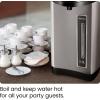 imageChefman Electric Hot Water Pot Urn w Manual Dispense Buttons Safety Lock Instant Heating for Coffee ampamp Tea AutoShutoffBoil Dry Protection Insulated Stainless Steel 53L56 Qt30 Cups56 Quarts