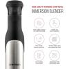 imageChefman Electric Immersion Blender 300Watt Stick HandHeld Blending wSimple One Touch Power Control Pressure Sensitive Multiple Speed Trigger Detachable Blade Stainless Steel