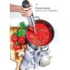 imageChefman Electric Immersion Blender 300Watt Stick HandHeld Blending wSimple One Touch Power Control Pressure Sensitive Multiple Speed Trigger Detachable Blade Stainless Steel