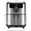 imageChefman Electric Indoor Air Fryer  Grill Does It All CountertopSize 5in1 Unit Can Air Fry Grill Roast Bake and Broil Removable Integrated Probe Thermometer Guarantees Perfect Doneness45 QT  Stainless