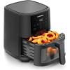 imageChefman Electric Indoor Air Fryer  Grill Does It All CountertopSize 5in1 Unit Can Air Fry Grill Roast Bake and Broil Removable Integrated Probe Thermometer Guarantees Perfect Doneness5 QT  Easy View