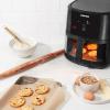 imageChefman Electric Indoor Air Fryer  Grill Does It All CountertopSize 5in1 Unit Can Air Fry Grill Roast Bake and Broil Removable Integrated Probe Thermometer Guarantees Perfect Doneness8 QT  Easy View