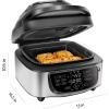 imageChefman Electric Indoor Air Fryer  Grill Does It All CountertopSize 5in1 Unit Can Air Fry Grill Roast Bake and Broil Removable Integrated Probe Thermometer Guarantees Perfect Doneness7 QT  Air Fryer Grill