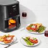 imageChefman Electric Indoor Air Fryer  Grill Does It All CountertopSize 5in1 Unit Can Air Fry Grill Roast Bake and Broil Removable Integrated Probe Thermometer Guarantees Perfect Doneness8 QT  Easy View