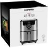 imageChefman Electric Indoor Air Fryer  Grill Does It All CountertopSize 5in1 Unit Can Air Fry Grill Roast Bake and Broil Removable Integrated Probe Thermometer Guarantees Perfect Doneness45 QT  Stainless